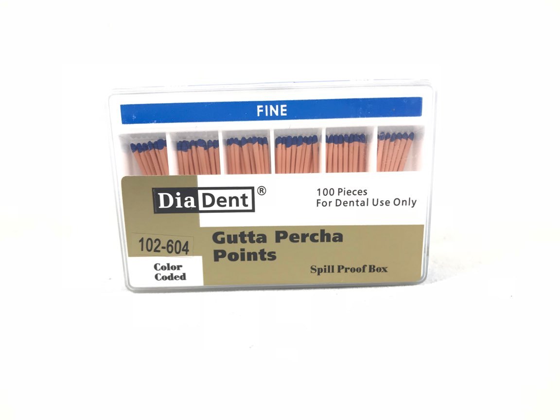 DIADENT Gutta Percha Points Endodontic Product (100 Pieces) Accessory Size