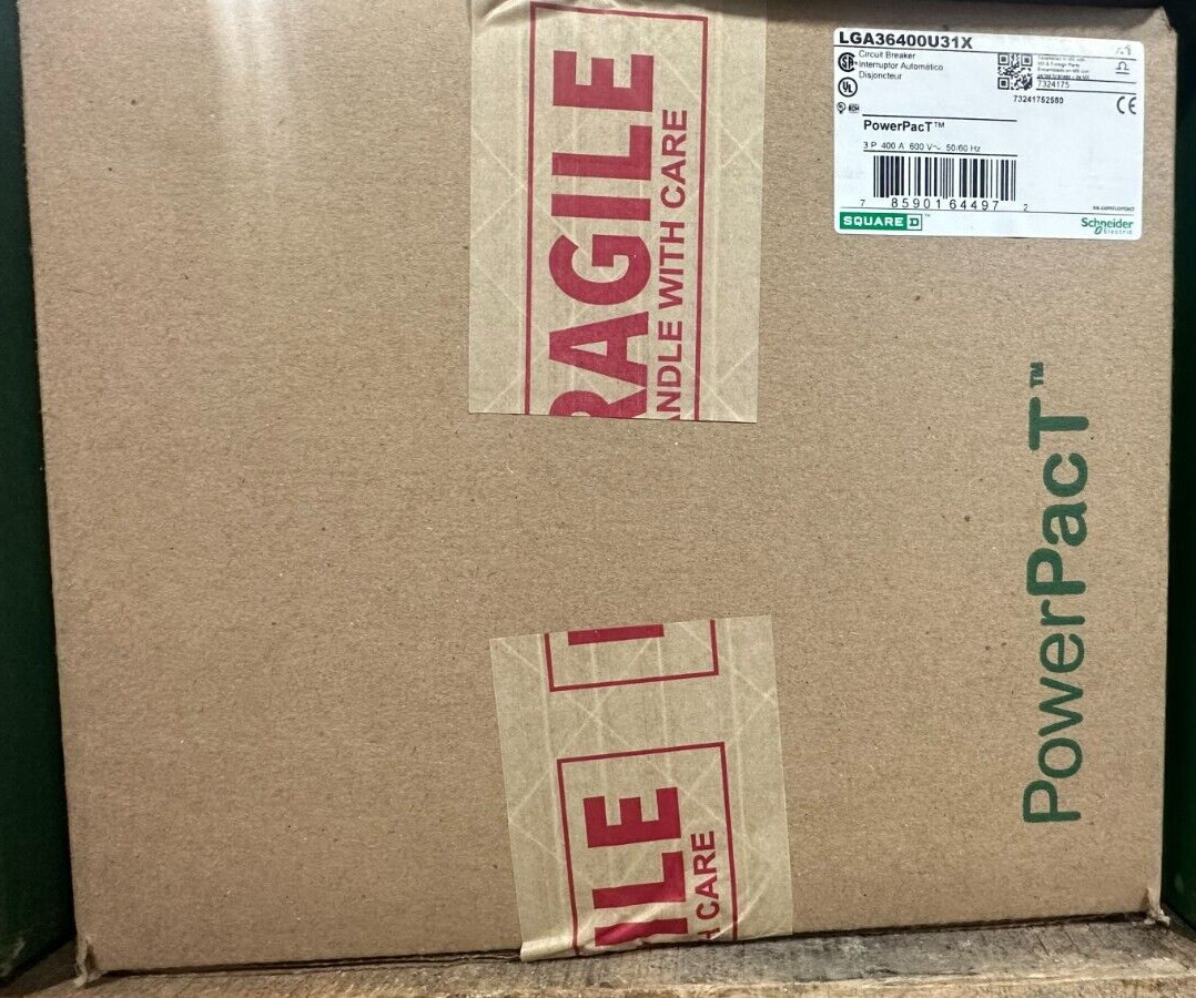 New Square D LGA36400U31X 3 Pole 400 Amp Circuit Breaker Schneider Electric LGA
