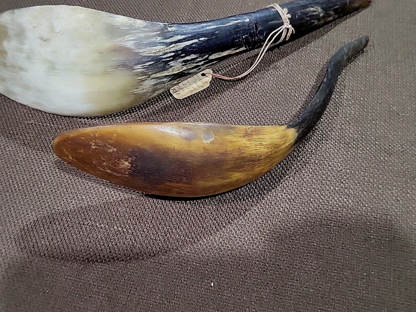 (2) Ahousaht Northwest Indian Inuit West Vancouver Canada B.C. Sheep Horn Spoons