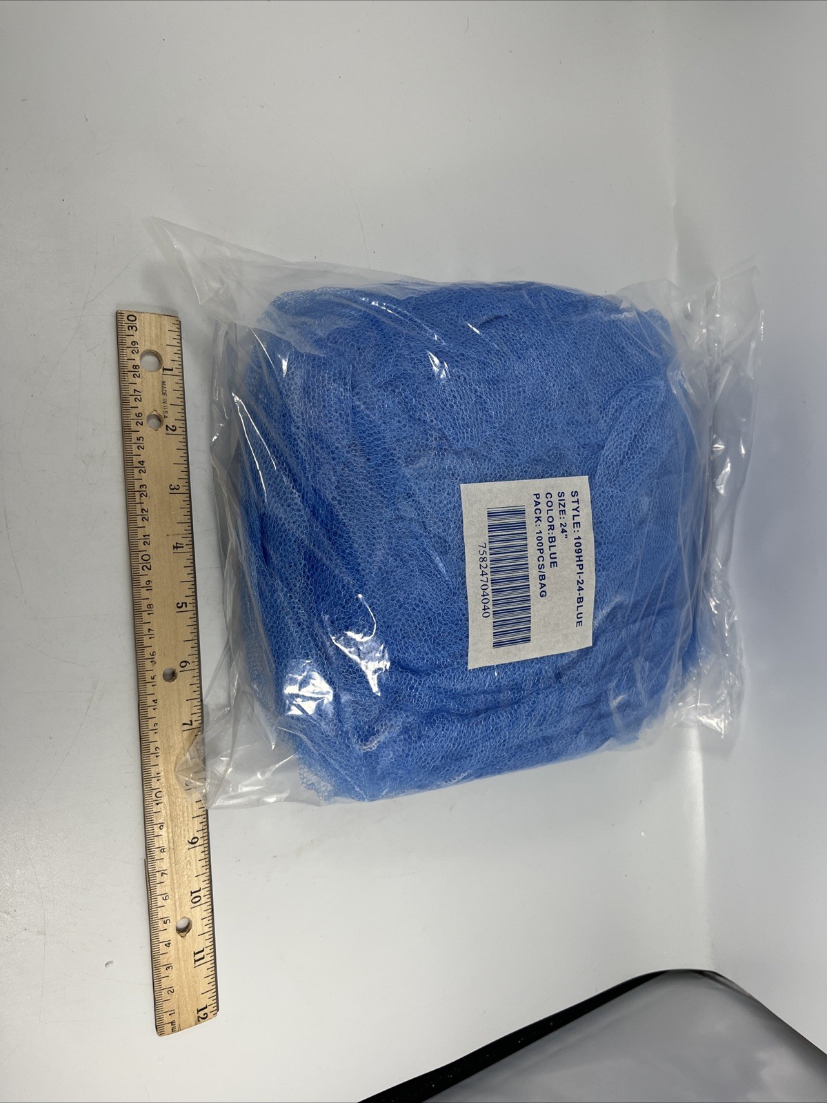 Hair Cooking Net 109hpi-24” Blue 100 Pcs.