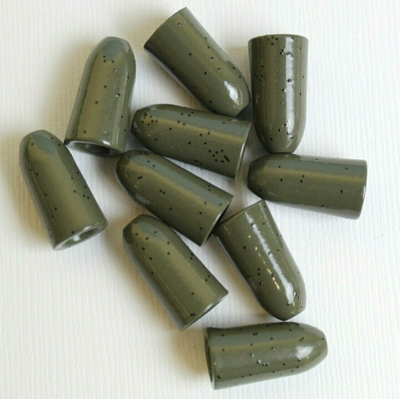 Dr Scotts Tungsten Bullet Worm Fishing Weights Hard Finish 10 Pack FAST SHIP