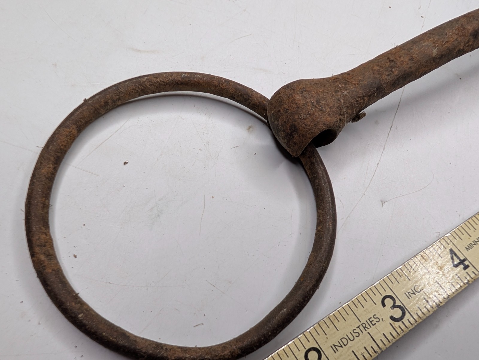 Antique Primitive Forged Iron Horse Bit Snaffle Equestrian Western Farm Decor
