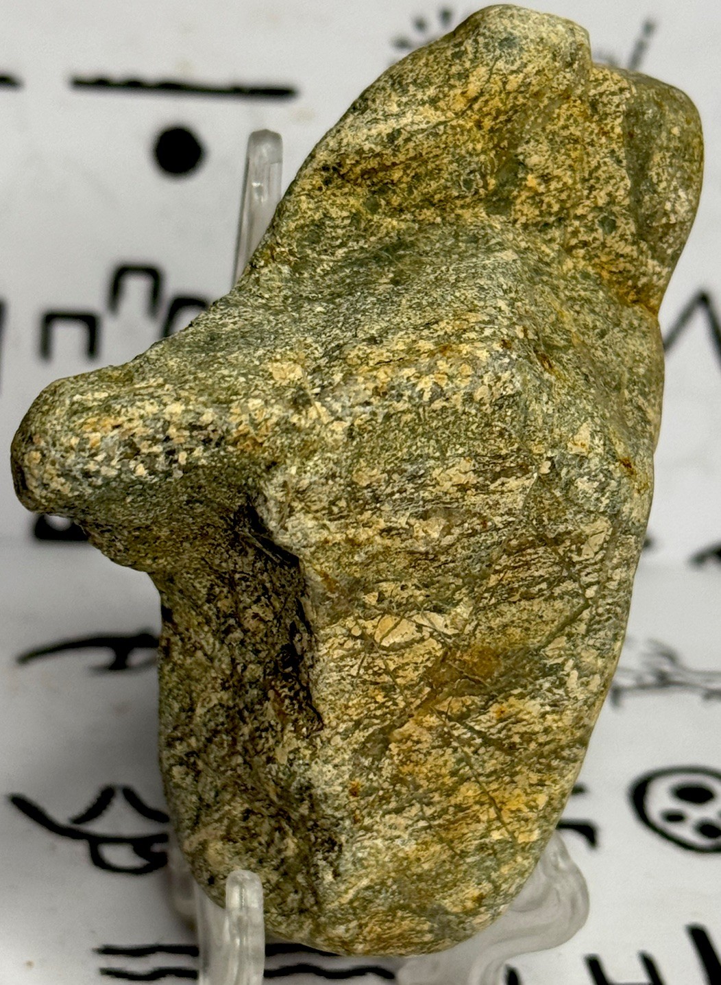 Native American Indian Authentic Artifact Stone Carved Effigy, 5.2 oz • VA