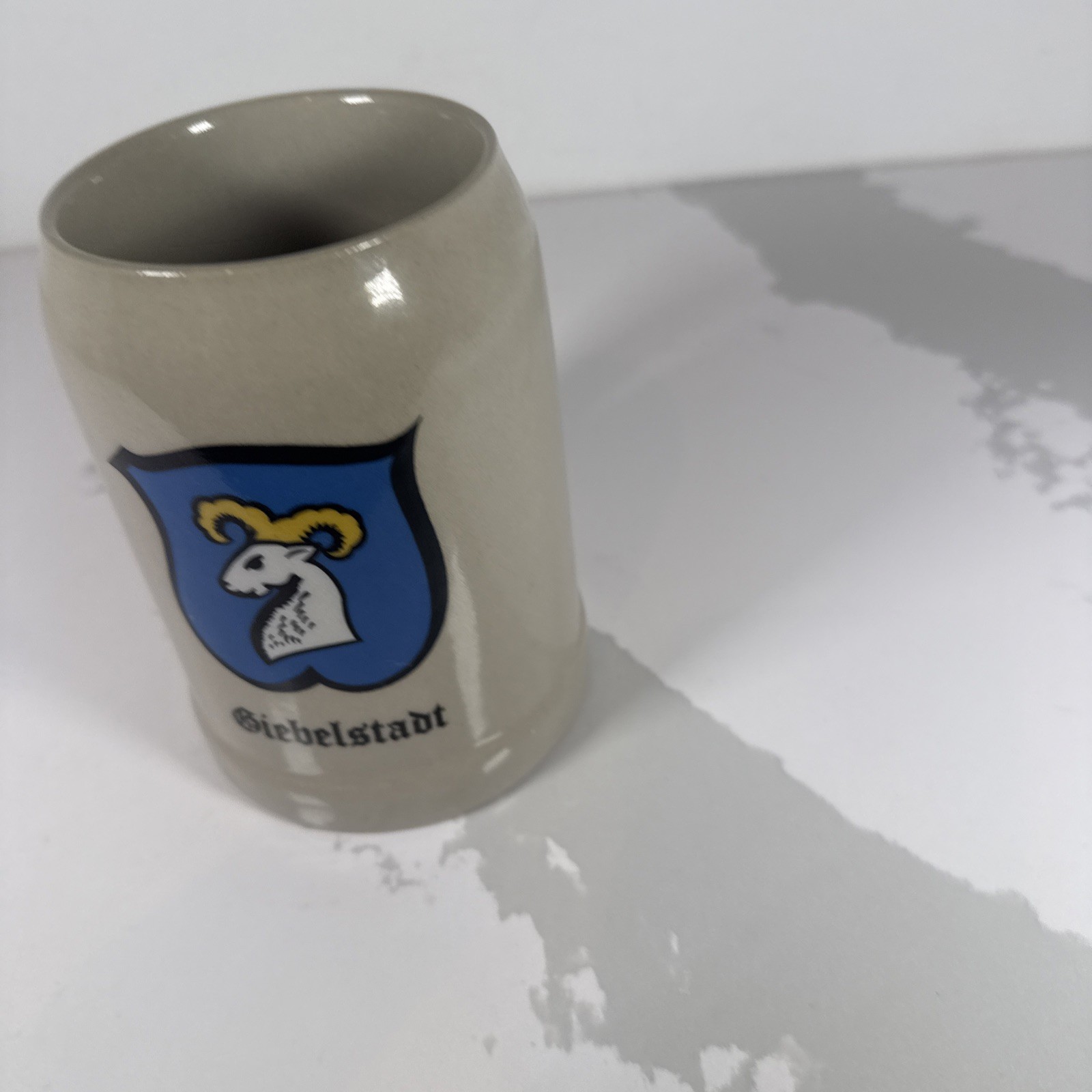 Vintage German Garmisch-Partenkirchen Stoneware Beer Mug Stein 0.5L Gerz*