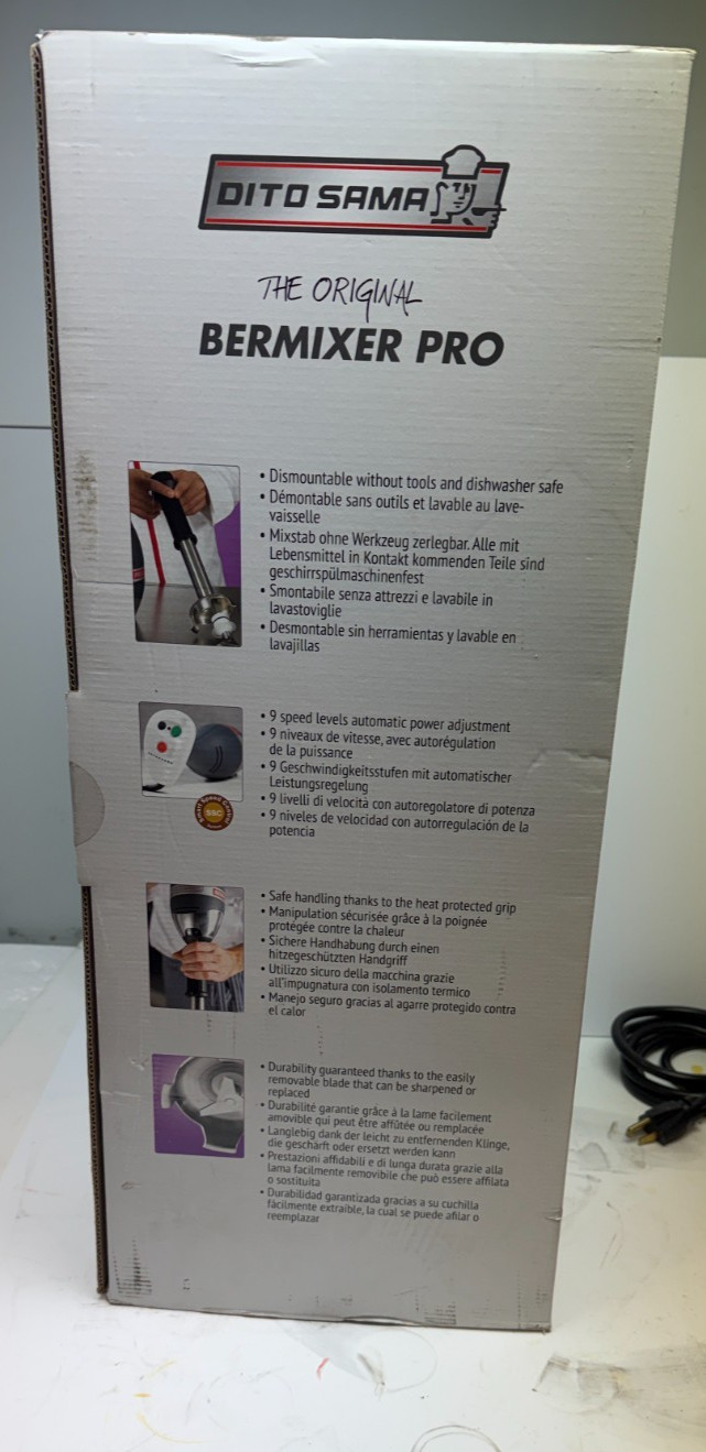 Electrolux Professional Bermixer Pro 22 in Portable Mixer 650 Watt NEW