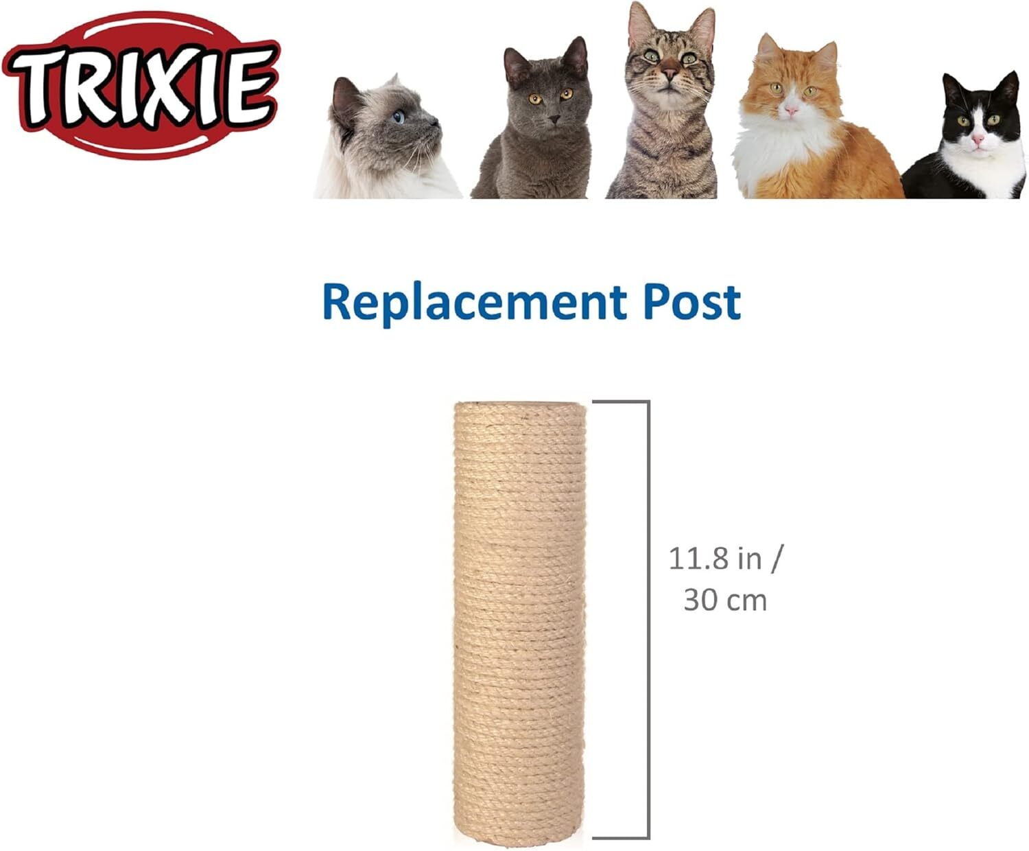 Replacement Sisal Post for Scratching Posts Cat Trees and Cat Towers