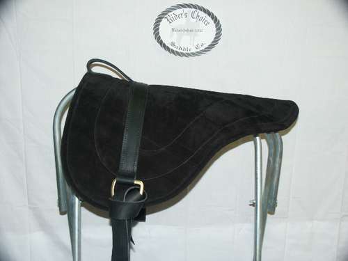 LEATHER BAREBACK ADULT SADDLE PAD by RIDERS CHOICE~ BLACK