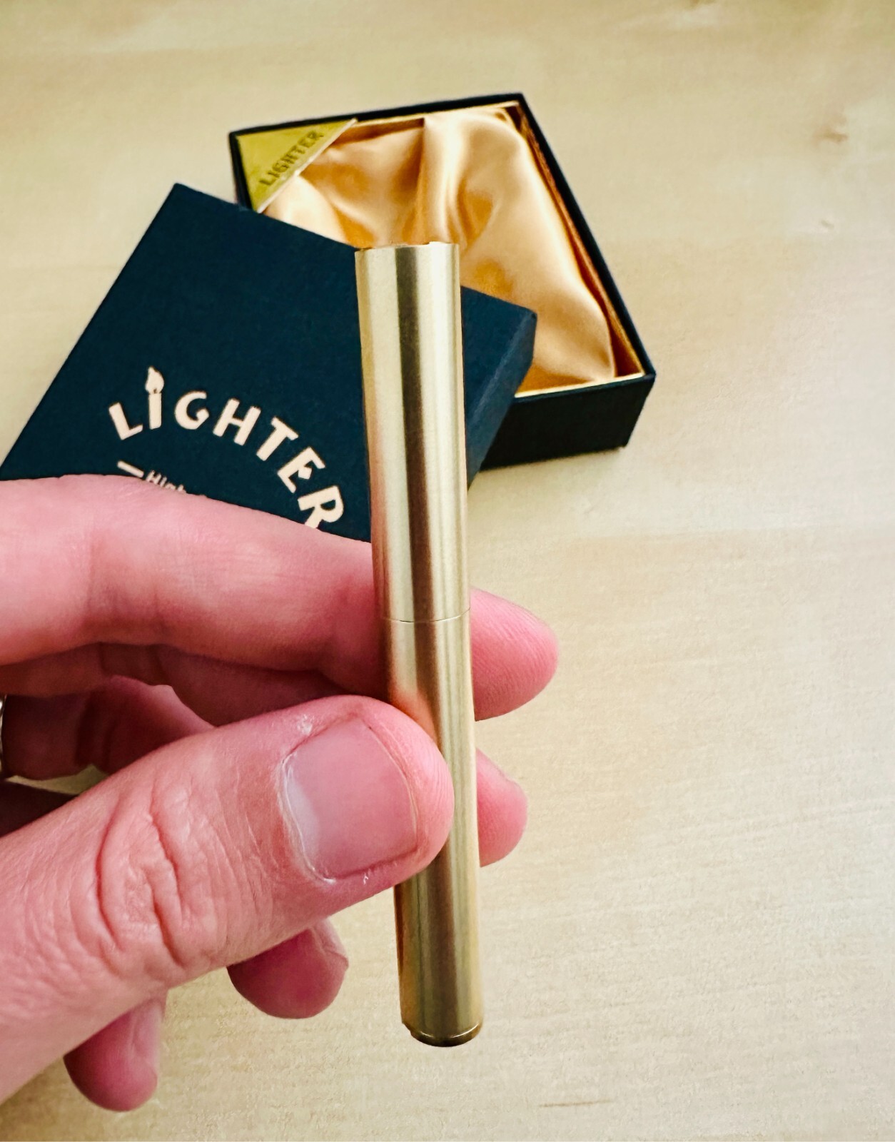 Windproof Brass Kerosene Lighter - Vintage Brass Stick Lighter for Outdoor