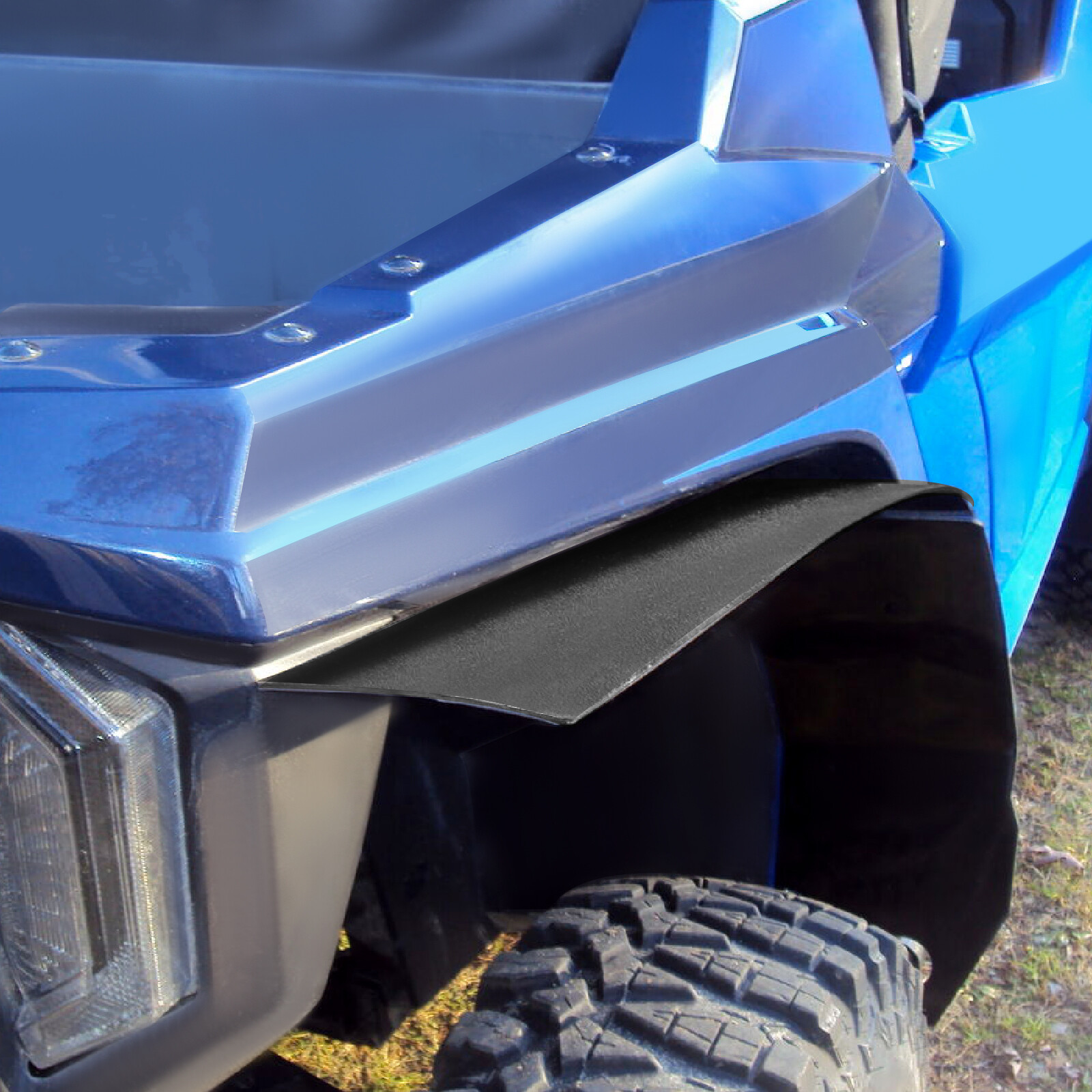 6PCS Fender Flares Overfenders For Yamaha Wolverine RMAX2 1000 2021-2024 Black