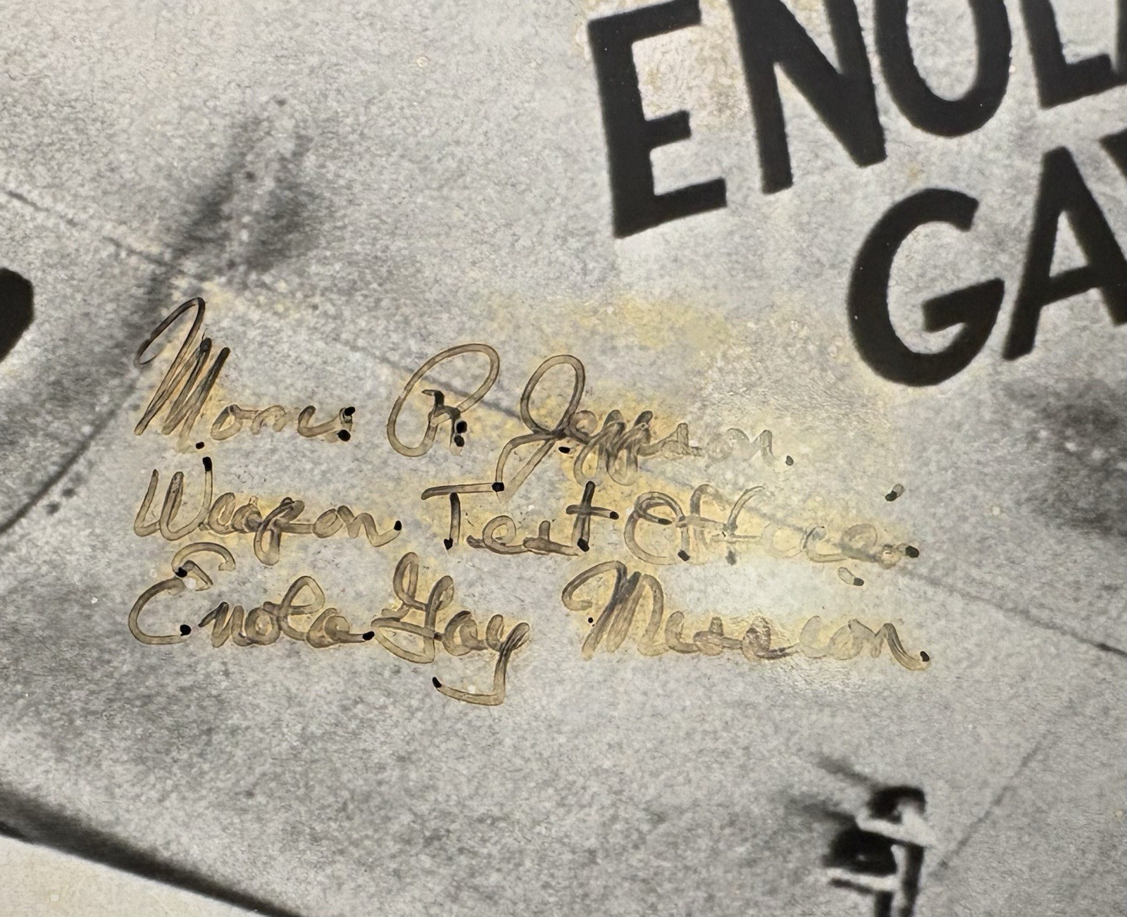 Enola Gay Crew "Hiroshima " Signed Photo Tibbets~Jeppson~Van Kirk JSA LOA