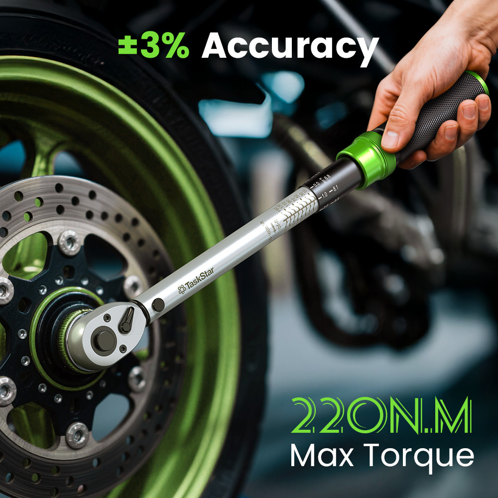 1/4''/3/8''/1/2'' Drive Torque Wrench Set Click Torque Wrench Adjustable 72Tooth