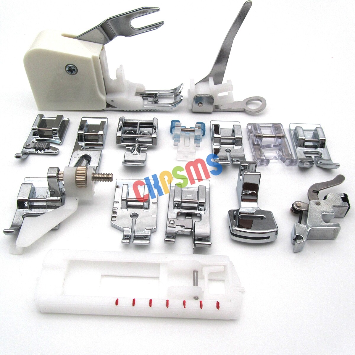 15PCS Snap-On Presser Feet Fit Singer, Brother, Janome, Elna Low Shank Sewing