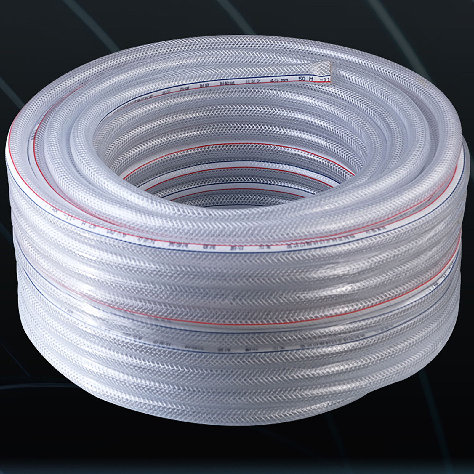 PVC HOSE Clear Flexible Reinforced Braided Food Grade OIL WATER Tube Pipe