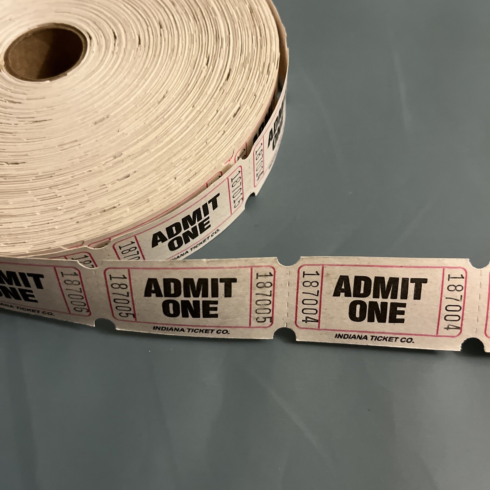 Movie Tickets White Admit One Lot 0f 30 Numbered . Film / Party/ Event / 35mm