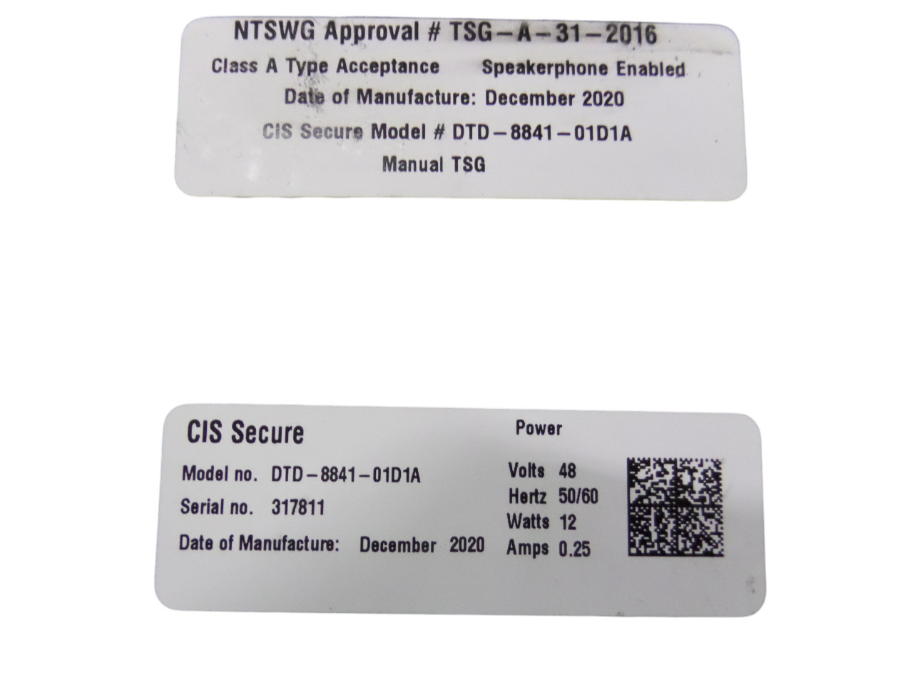 Phone Cisco CP-8841 + Pwr Supply TSG Appr. (DTD-8841-01D1A) - Free Shipping
