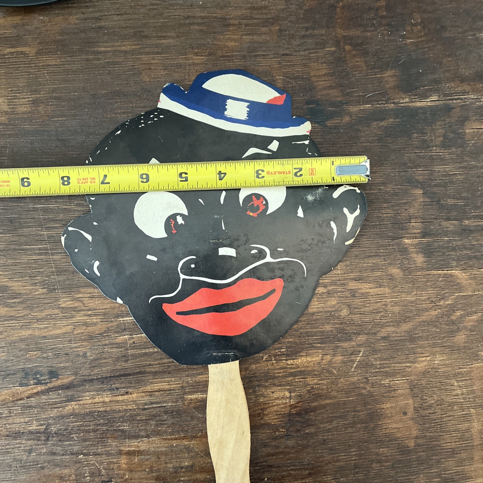Vintage Smoking Joe’s Restaurant Advertising Menu Hand Fan Mask