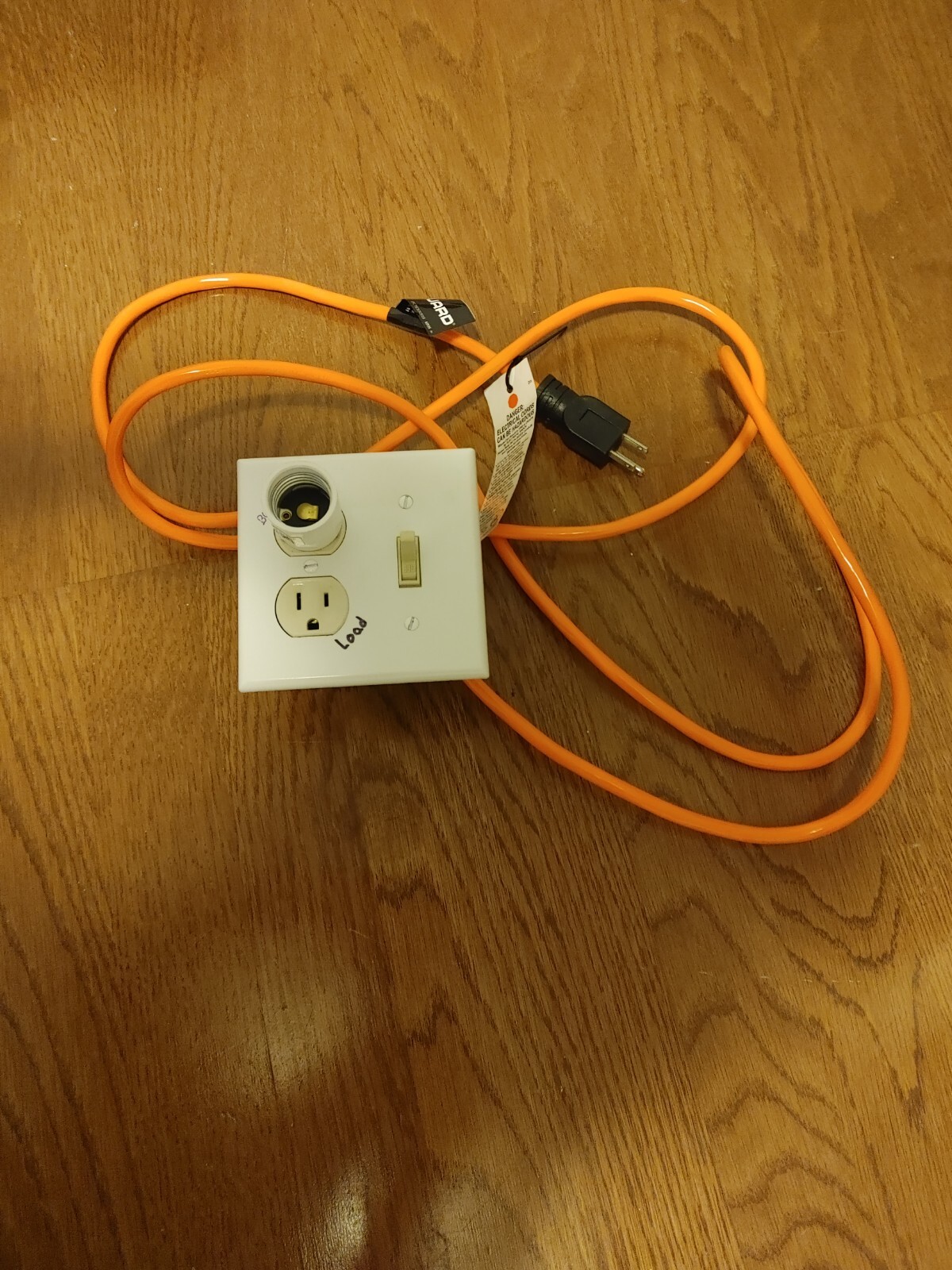 Dim Bulb Tester w/ 100W Bulb & Voltmeter Current Limiter for Amplifiers Stereos