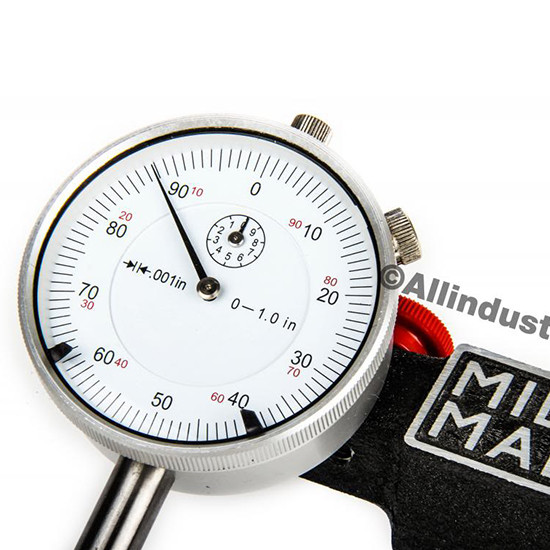 MIGHTY MAG + 0-1" DIAL INDICATOR COMBO SET INSPECTION HOLDER MAGNETIC BASE KIT