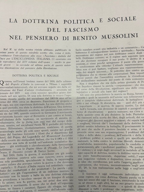 2 L'Illustrazione Italiana 31 32 1932 HISTORICO DOCTRINE FASCISMO MUSSOLINI DUCE