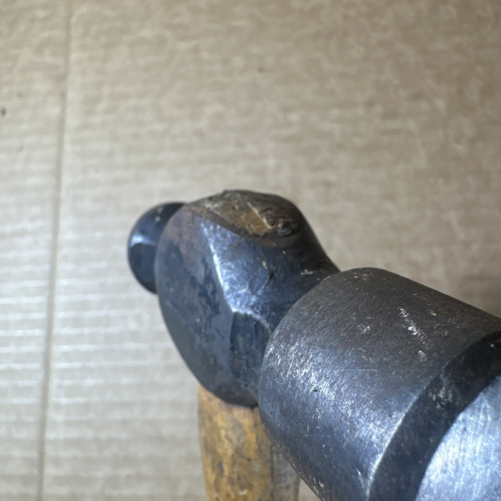 Vintage Vaughan S2012 12 Oz. Machinist Ball Peen Hammer Wood Handle Made In USA