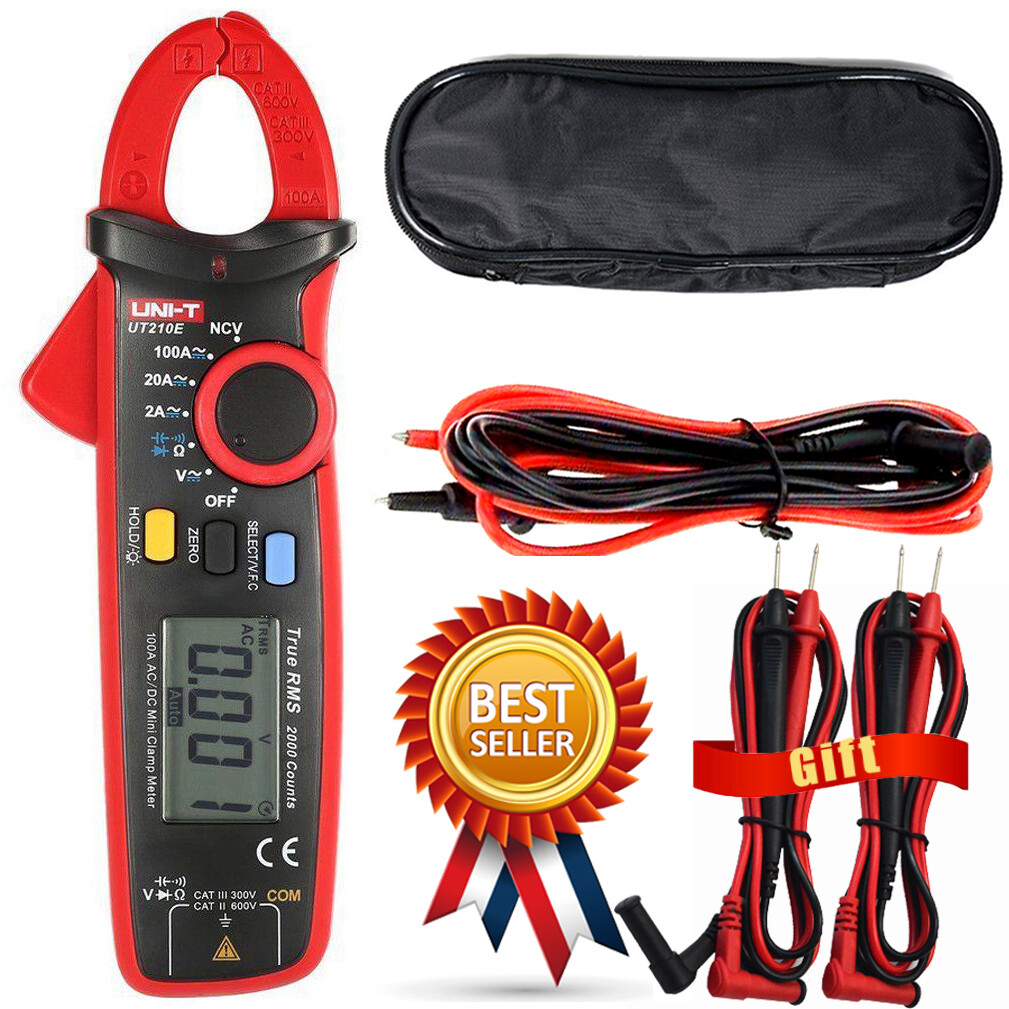 UNI-T UT210D UT210E Digital Clamp Meter 200A AC DC Current Pliers Ammeter ✦Kd