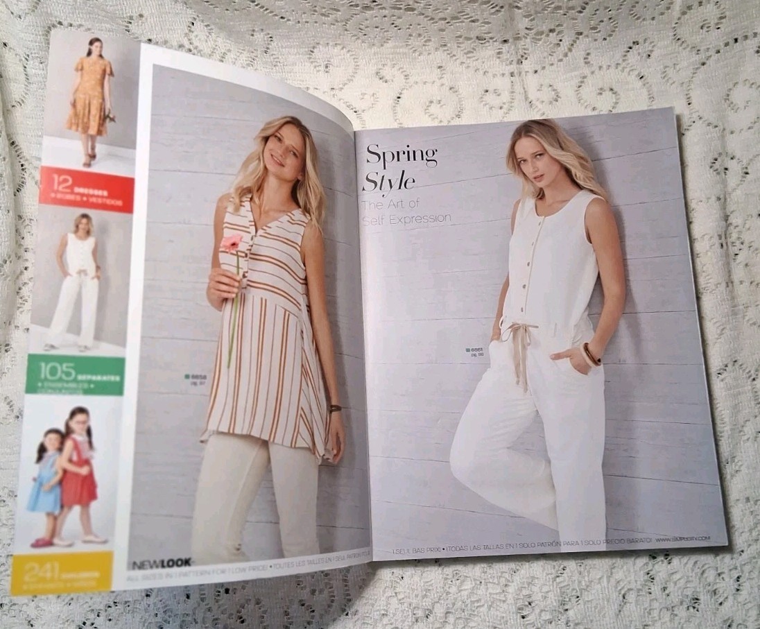 NEW LOOK Spring 2002 Sewing Pattern Counter Catalog Book