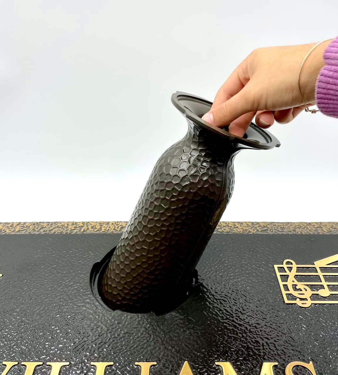 Cemetery Flower Vase Replacement, Ionic Vase Sold only by . 10.25" H, 4" D Ba...