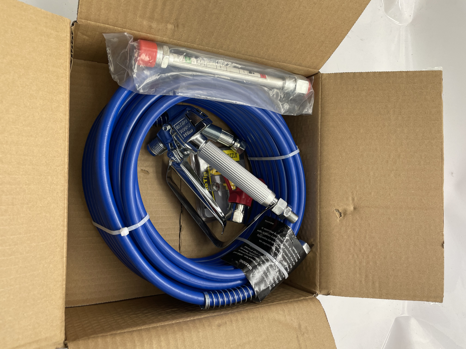 50ft Airless Paint Sprayer Hose Kit Spray Gun,1/4" Swivel Joint 3600psi w/517Tip