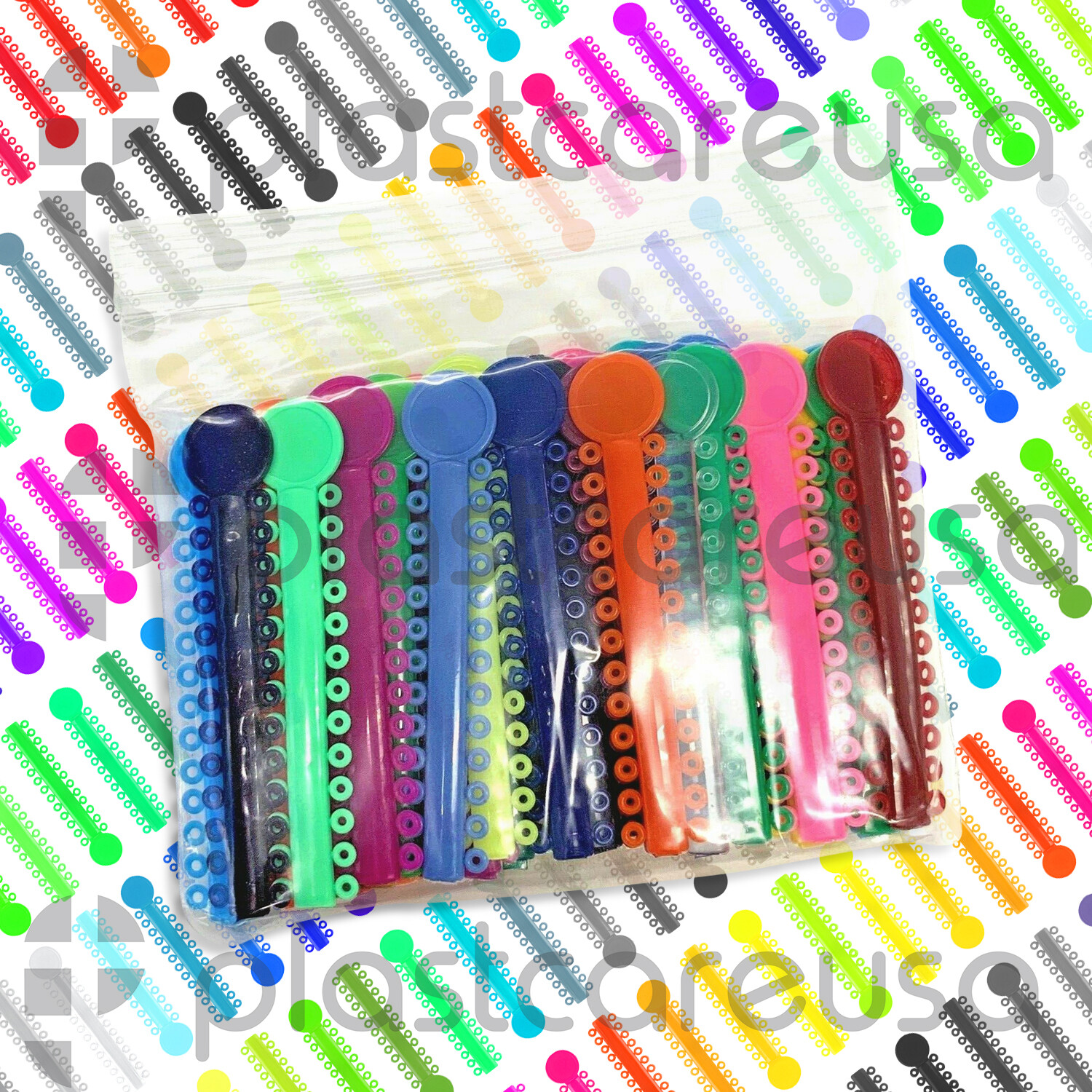 Ligature Gun & 1040 Bands Kit for Orthodontic Dental Teeth Braces Brackets USA