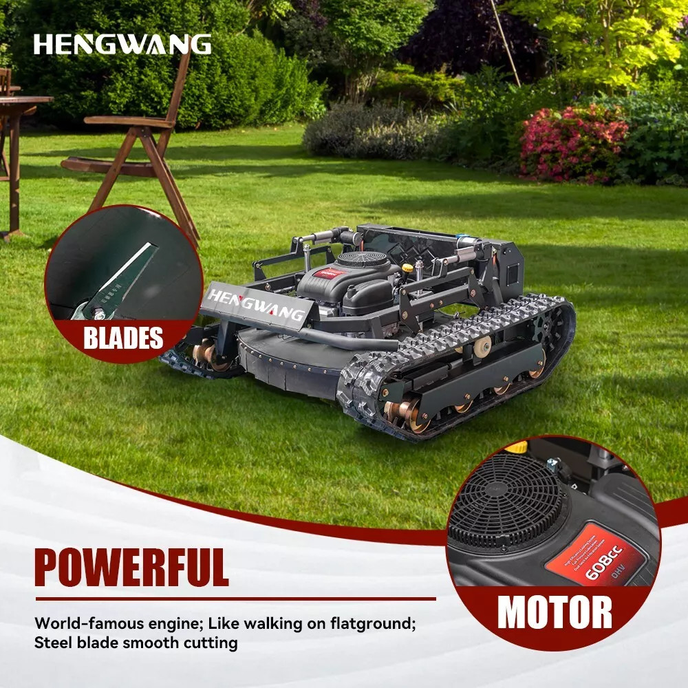 Robot lawn mower sale！22HP Remote Control Lawn Mower 65° Climbing Free shipping