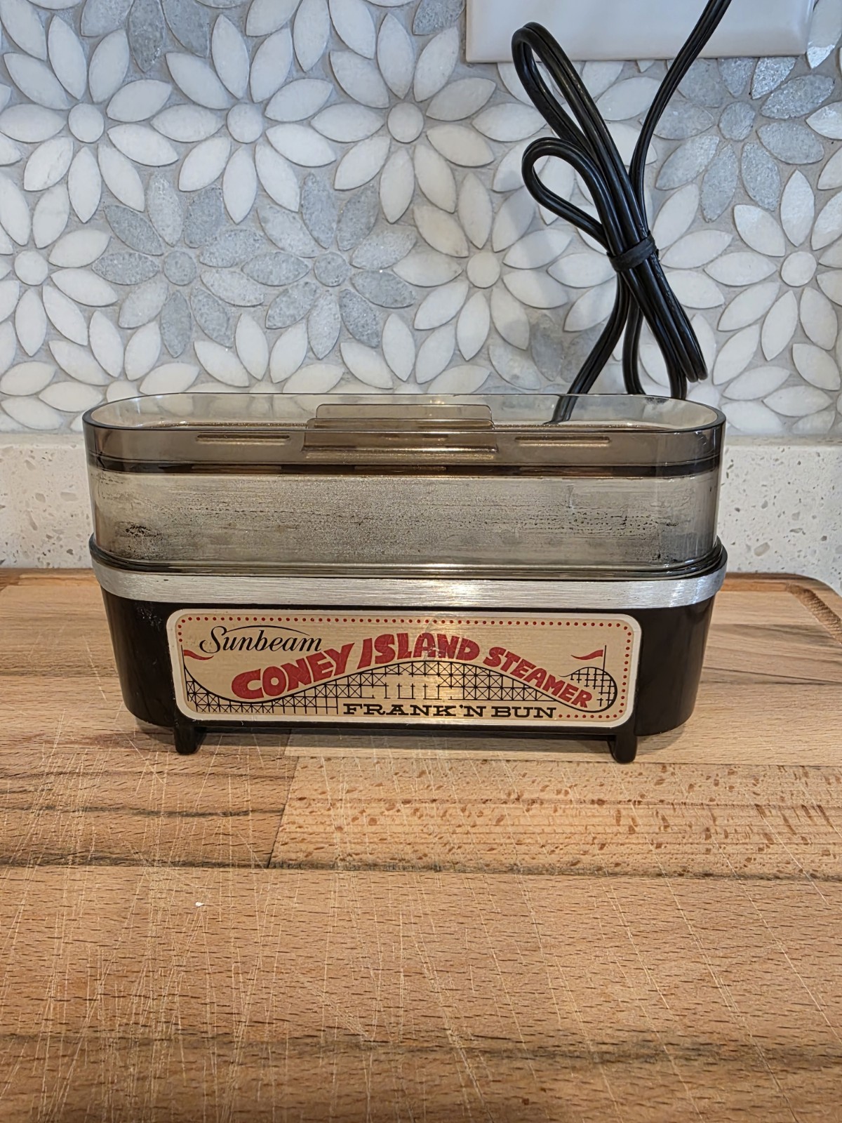 Vintage 1970s Sunbeam Coney Island Frank‘ N Bun Hot Dog Steamer - WORKS