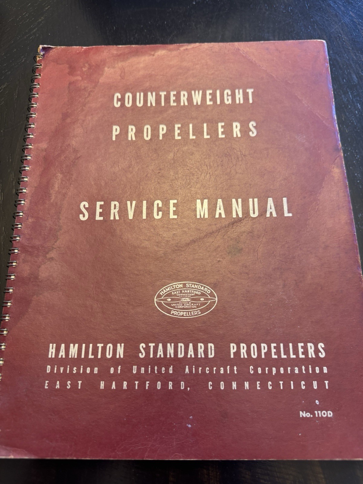 Hamilton Standardl Propellers Counterweights Service Manual