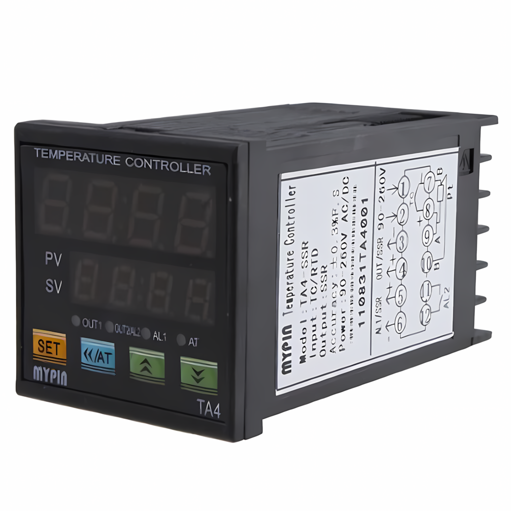 Digital PID Temperature Controller 90-260VAC/DC Dual Relay Output LED Thermostat