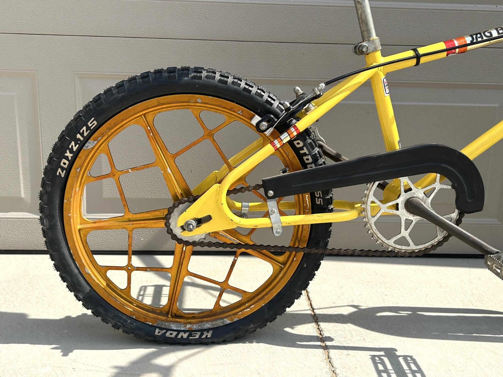 Old School BMX 1979 JAG Complete w/ OG Paint & Decals + Real Gold Motomags LOOK@