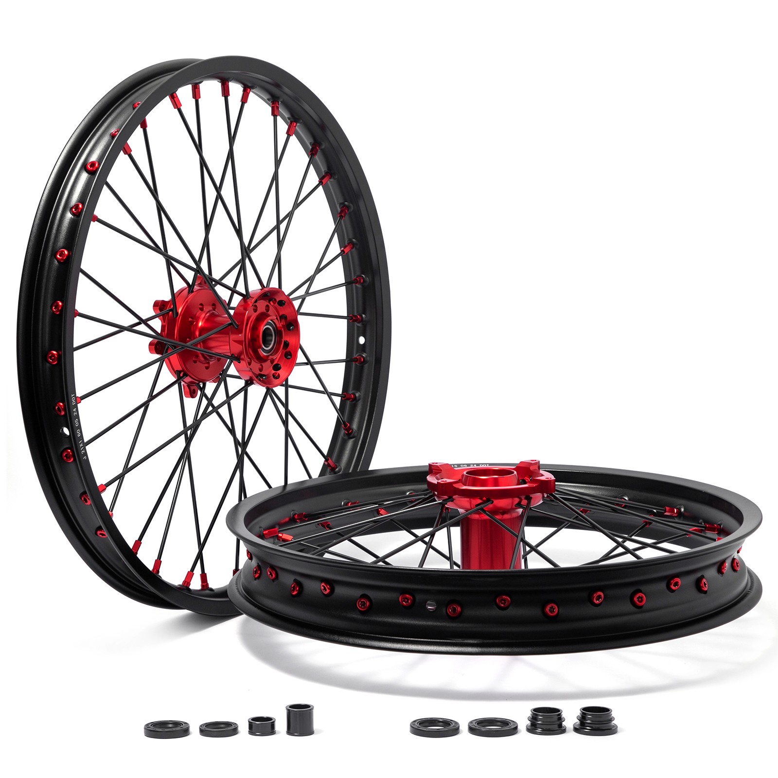 For Honda 21"/19" CNC Spoked Wheels Set CRF250R CRF450R 14-25 CRF250RX CRF450RX