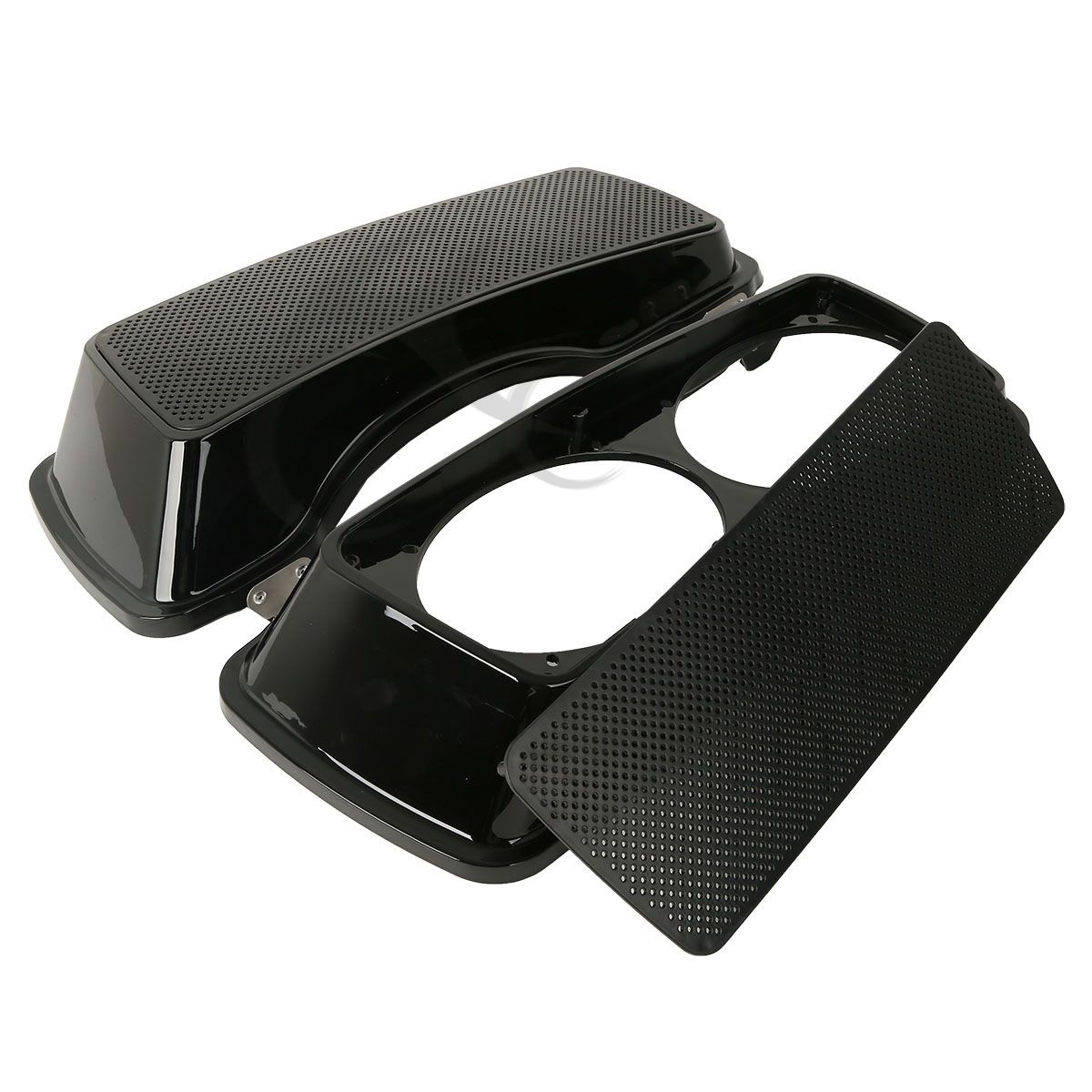 Dual 6x9 Speaker Lids Fit For Harley Touring Saddlebag Street Road Glide 93-13