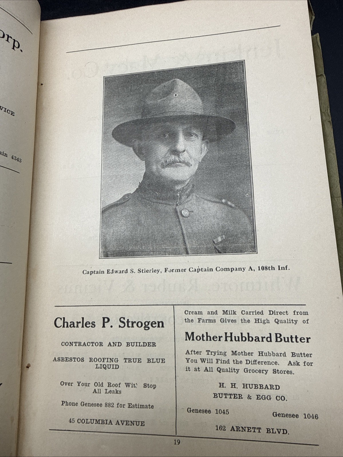 RARE 1926 27th Infantry Division 108th Company A Field Day Souvenir History book