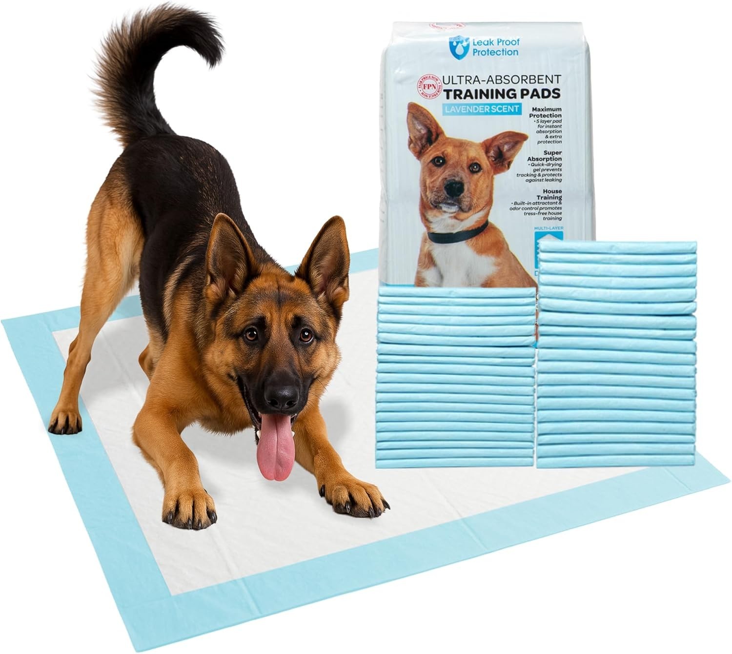100 Pet Training Pads for Dogs 36x36" Unscented Ultra-Absorbent 2XL Potty Pads