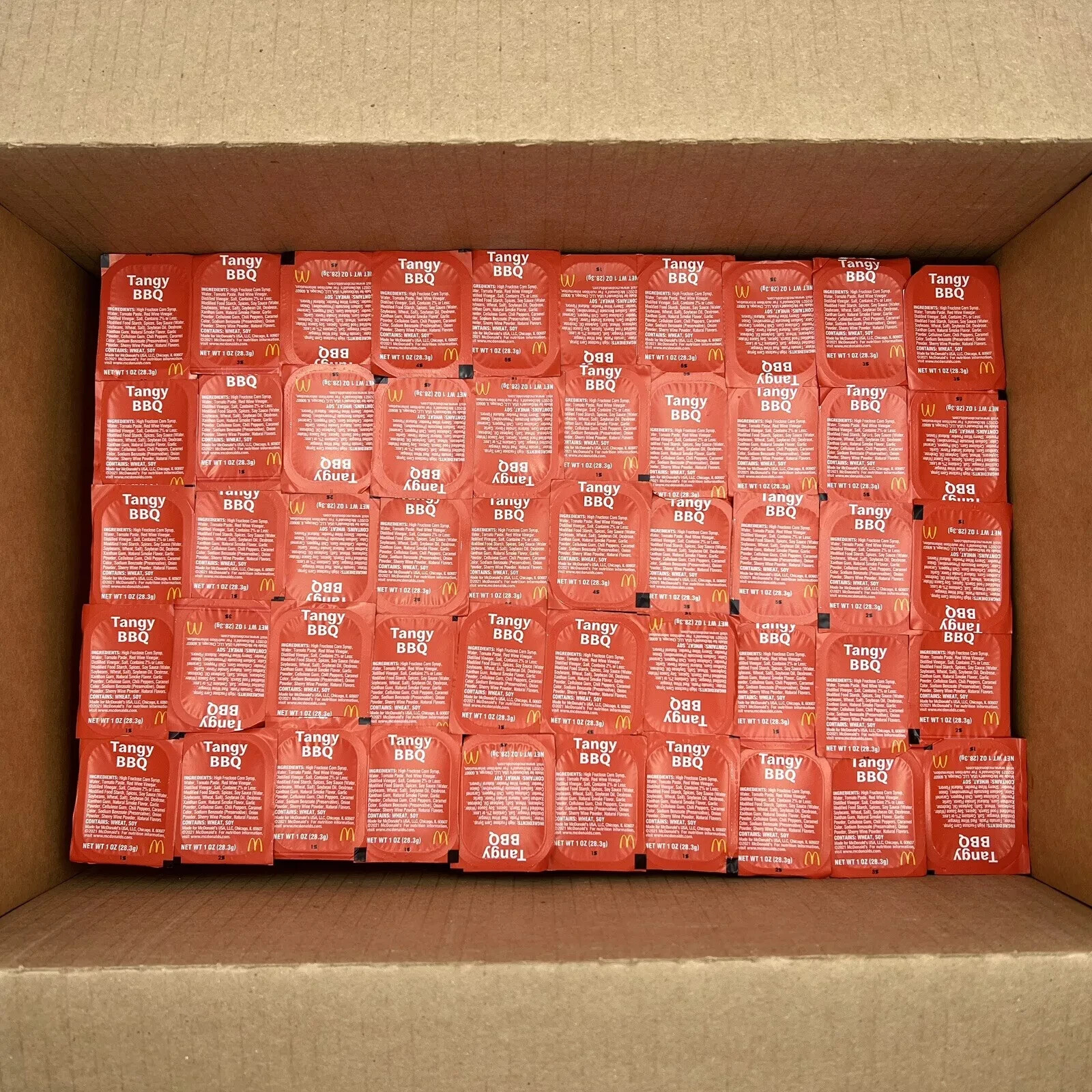 50x McDonald's Tangy BBQ BARBECUE Sauce Dipping Chicken Nugget Dip Fresh
