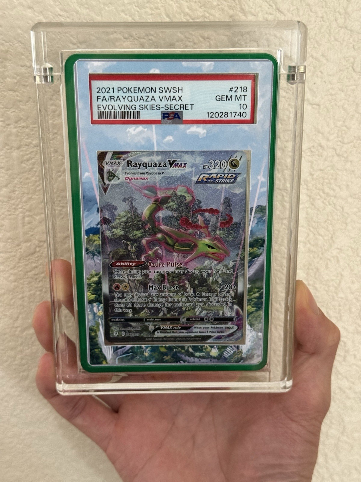 PSA Graded Card Acrylic Display Case With GradedGuard / Bumper Magnetic Top