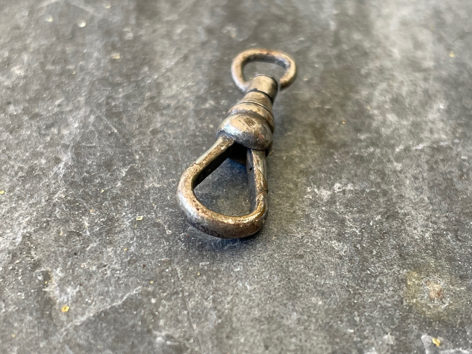 Harvest Repair Vintage Dog Clip Swivel Clasp Silver Tone for Pocket Watch Chain