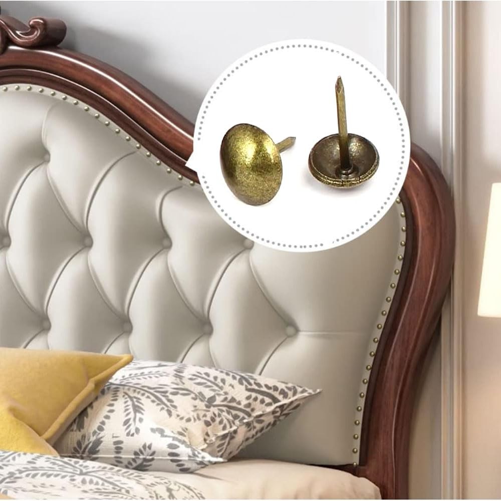 Decorative Upholstery Nail Tacks Furniture Trim Nails 100 Pack