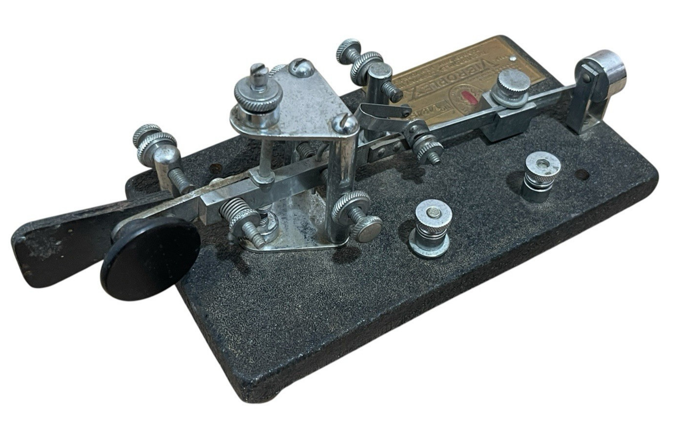 Vibroplex Champion Bug Morse Code Telegraph Key SN 148456 Ham Radio 1939-40s