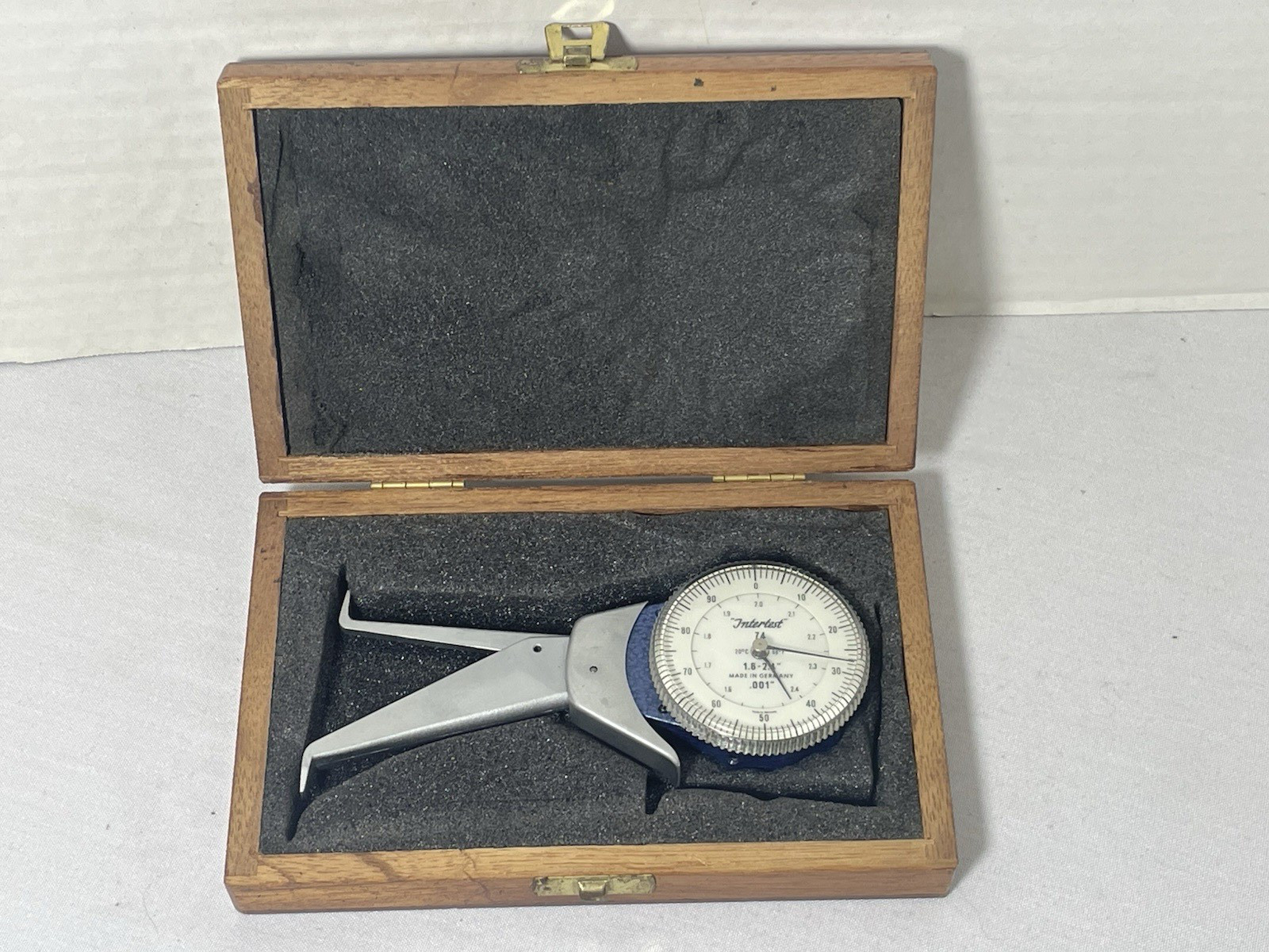 Intertest Mechanical Dial Caliper Gage #74 1.6'"- 2.4" .001 Machinist Tool