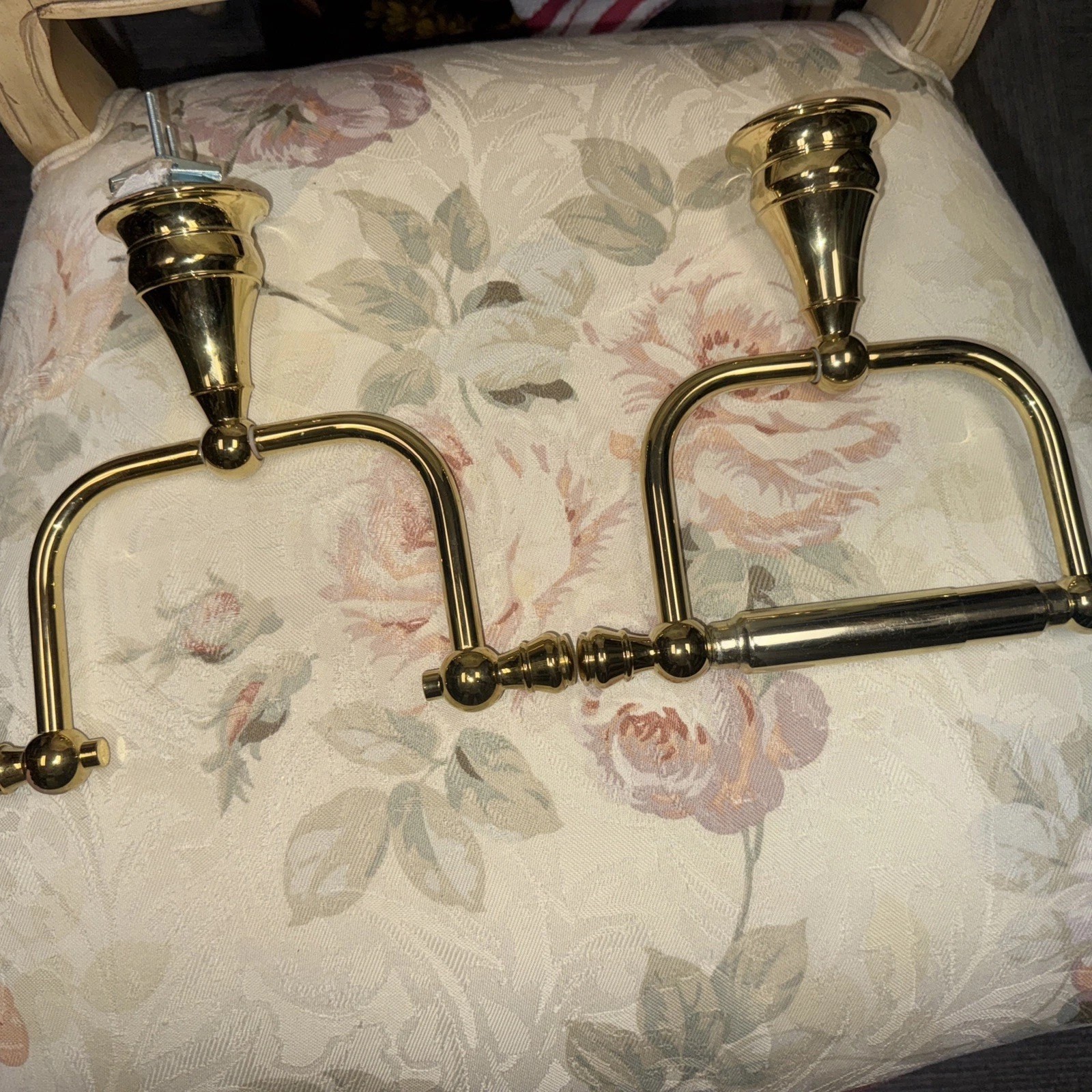 One (1) Vintage Kohler Revival Polished Brass Toilet Paper Holder K-16141-PB