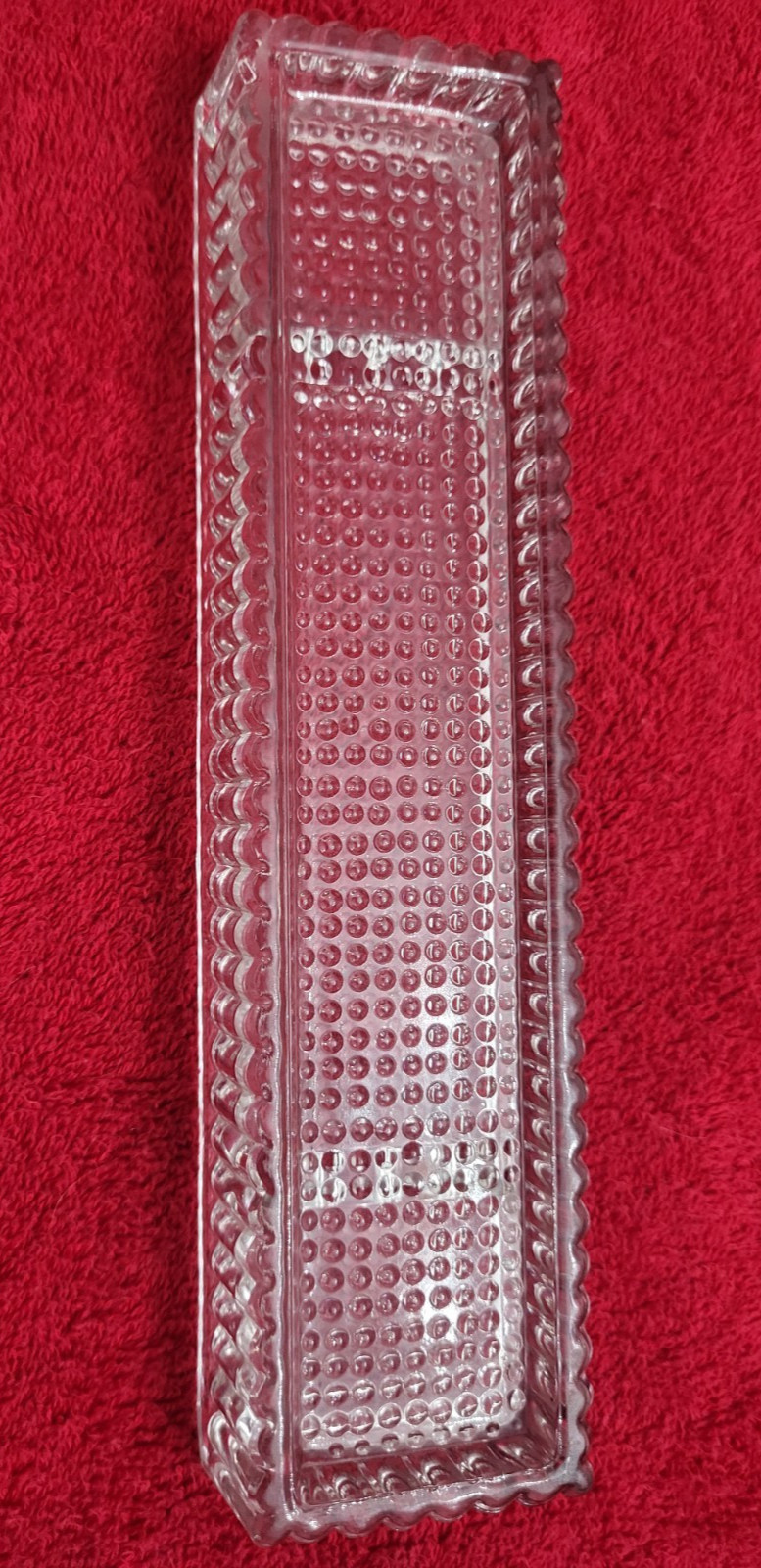 Vintage Glass Fountain Pen Rest ~ Desk Tray Display Holder ~ or ASHTRAY