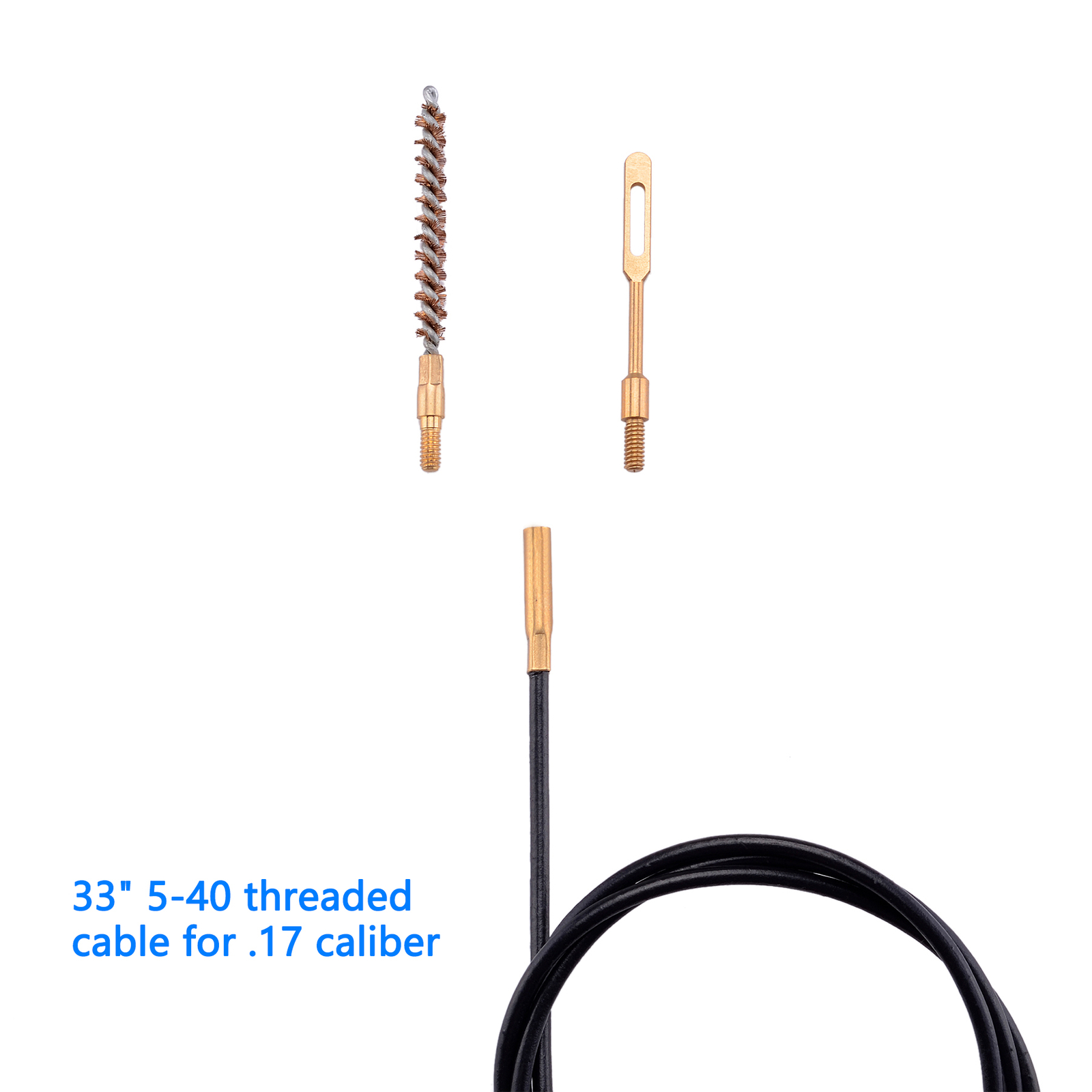 Gun Cleaning Kit .17 .22/.223/5.56MM .243 .280 .30 MultiCaliber Brushes in Bag