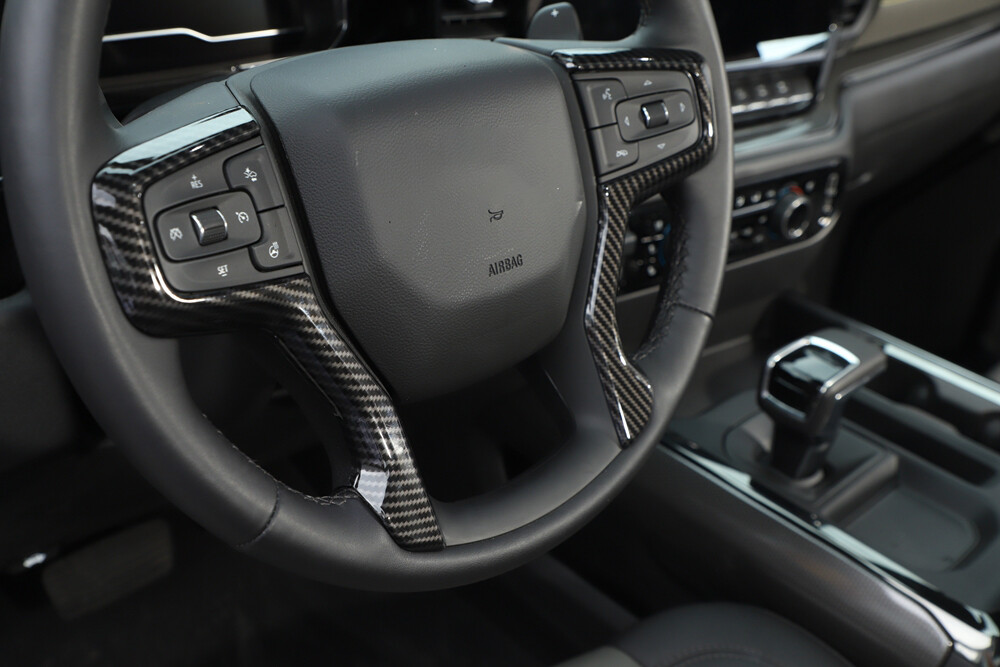 Carbon Fiber Car Interior Decor Trim Cover Kit For Chevy Suburban 20+ /Tahoe 21+