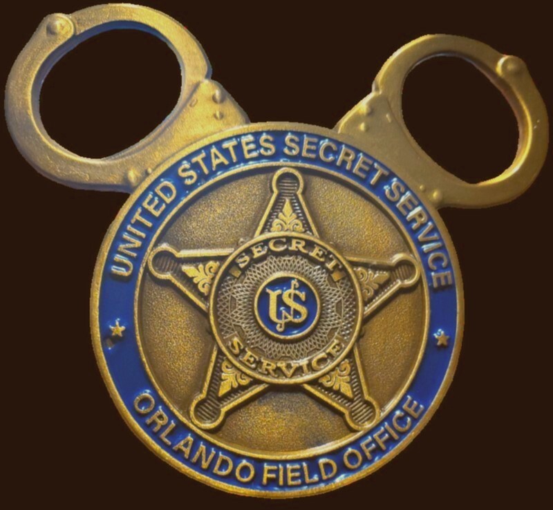 RARE USSS Secret Service Orlando Field Office Mickey Gift Coin Disney Lover Gift