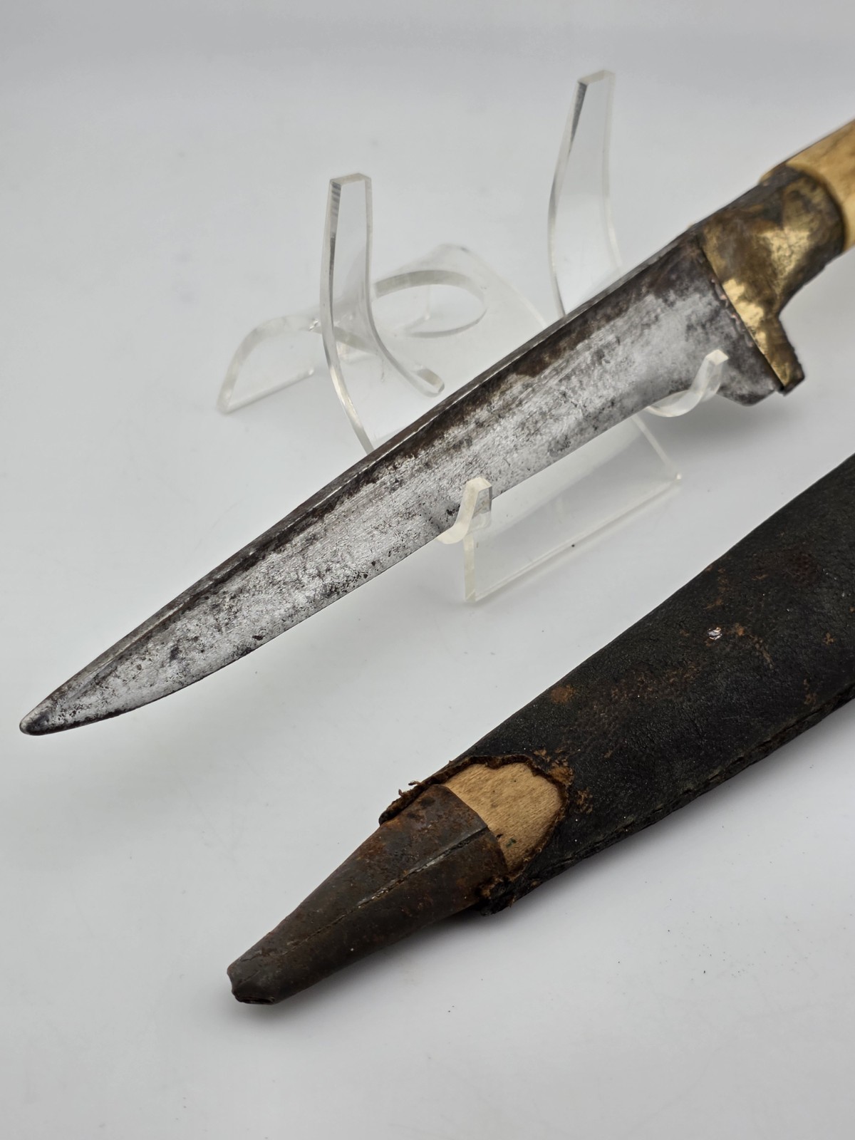 Original Victorian Afghan Khyber Pass Chura Dagger with Scabbard circa 1840